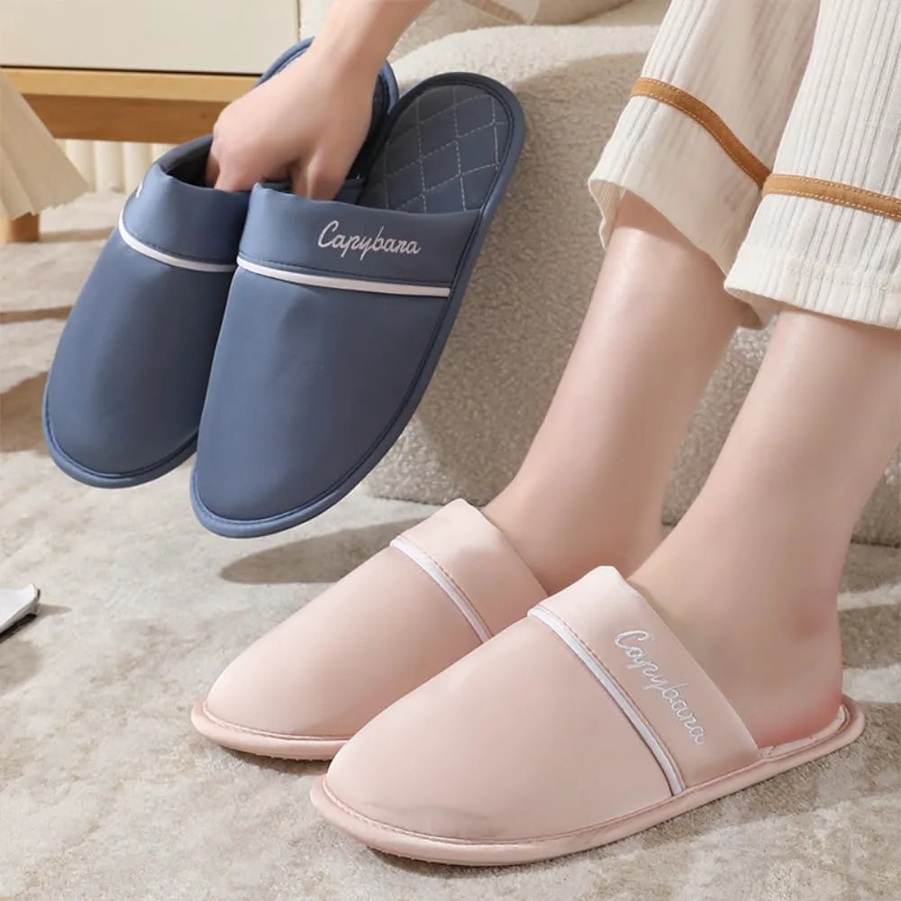 Мужские домашние тапочки Premium Comfort Melard из шелка, на все сезоны, с тихой шелковой стелькой, мягкой подошвой, мягкие домашние шлепанцы Generic, синий — фото 2