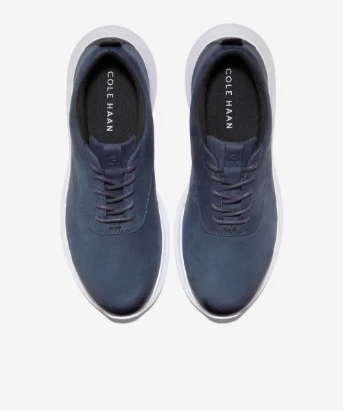 Мужские кроссовки из натуральной кожи Cole Haan Grand Cross Court тёмно-синие — фото 4