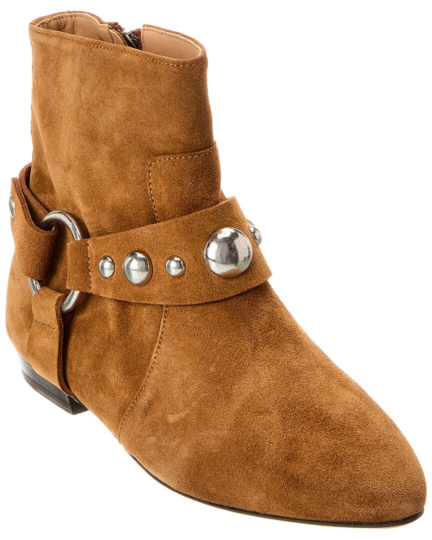 Ботильоны Isabel Marant Siago из замши, коричневый