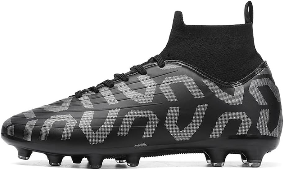 

Высокие кроссовки для спорта VAXAV Unisex, футбольные бутсы с длинными шипами для AG, черный