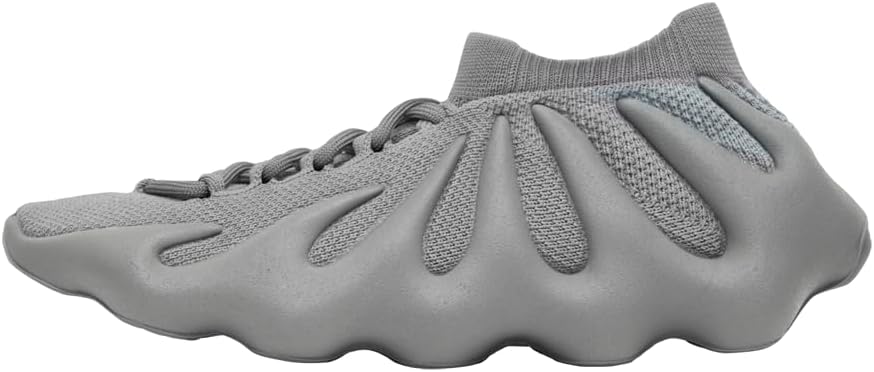 Мужские кроссовки adidas Yeezy 450 на шнуровке, серый — фото 2