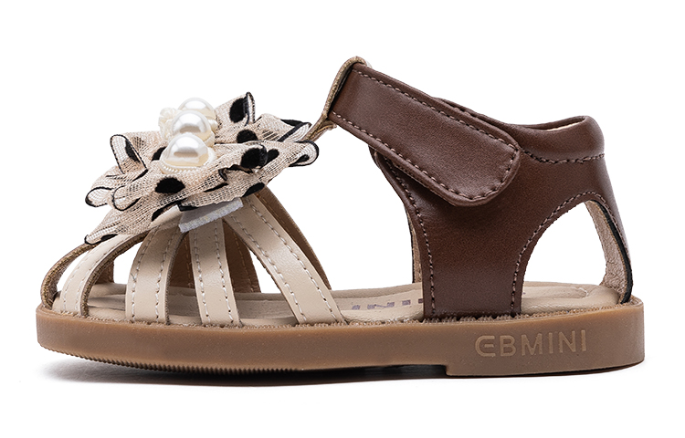 

Детские сандалии с противоскользящей подошвой и защитой от ударов для детей от 3 до 7 лет EBMINI, бежевый