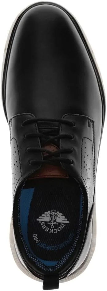 Туфли DOCKERS Mens Franco, черно-белый — фото 2