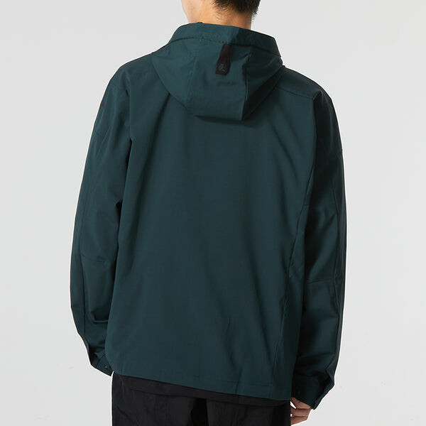 Куртка Men's adidas Wj Mh Wv Wb Solid Color Athleisure Casual Sports Hooded Jacket Military Green, зеленый — фото 4