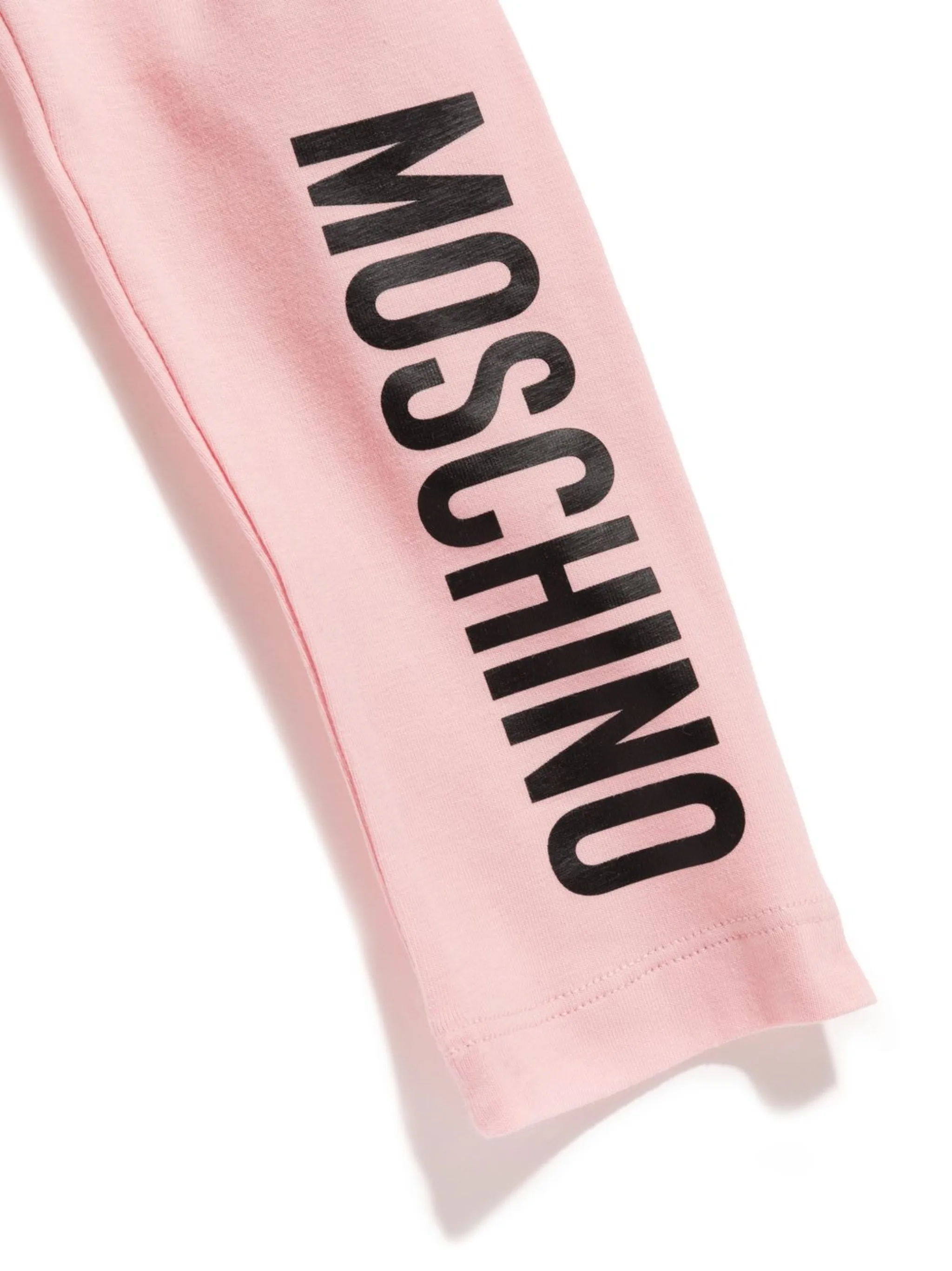 Легинсы с логотипом Moschino Kids, розовый — фото 3