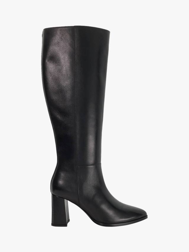 Кожаные ботинки Salla до колена Dune London, Black