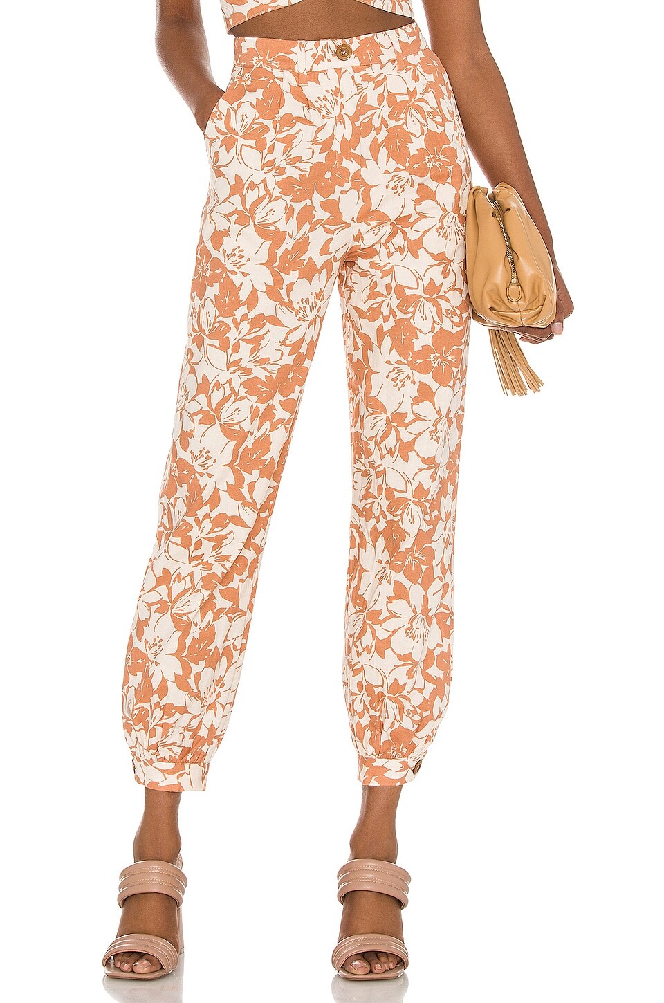

Брюки Lovers and Friends Kacey, цвет Caramel Brown Floral
