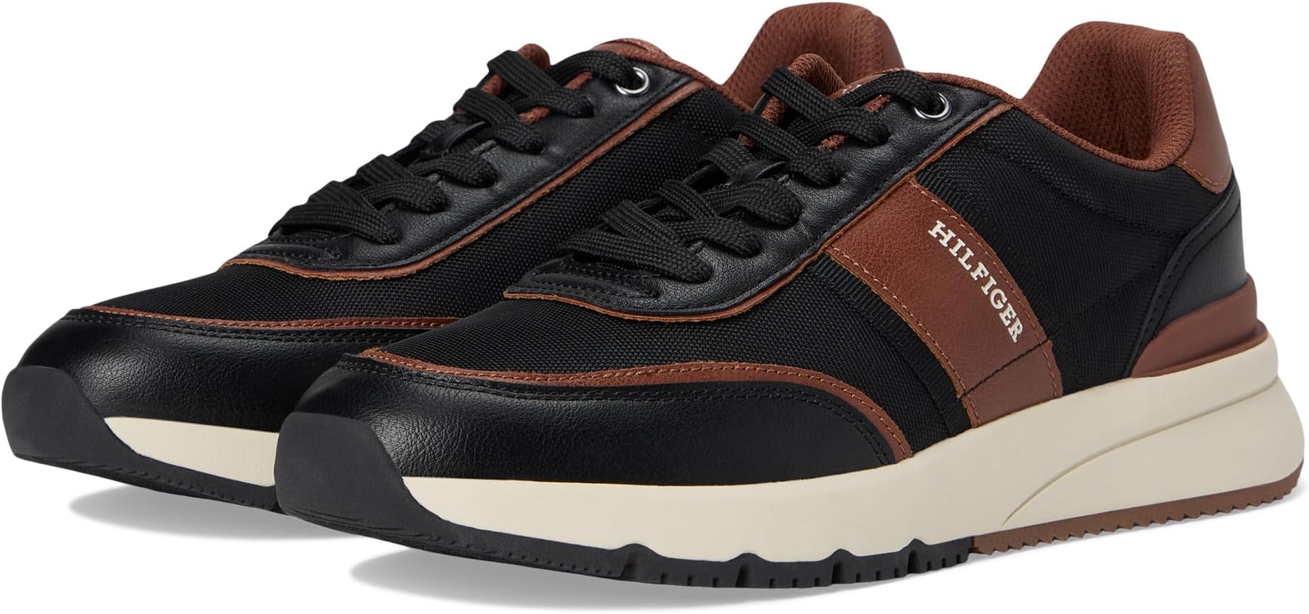 

Кроссовки Tommy Hilfiger Santal, цвет Black/Cognac Multi