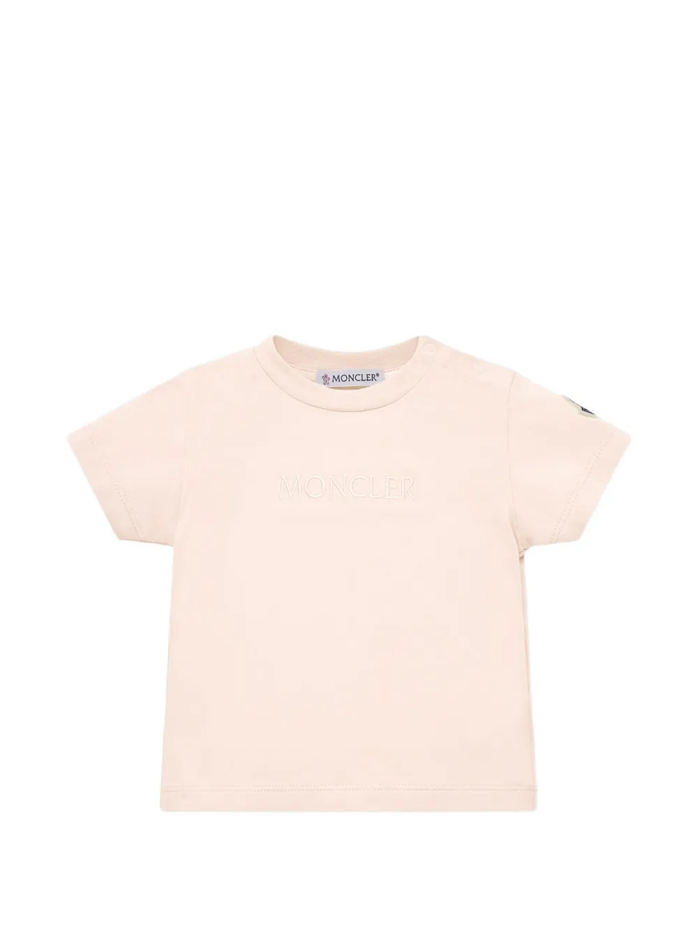 

Футболка с логотипом Moncler Enfant, розовый