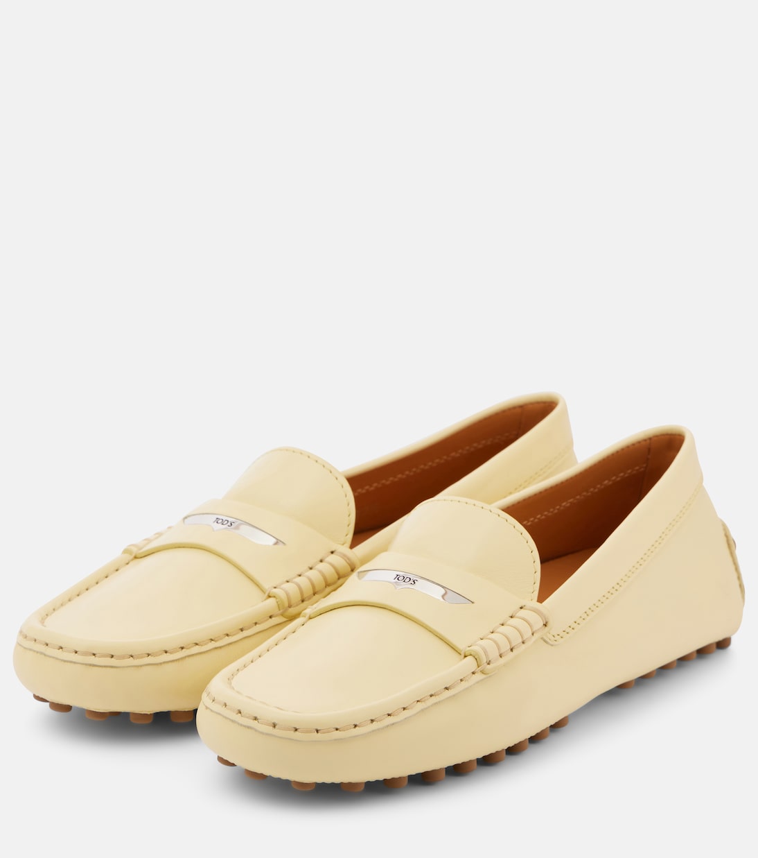 Кожаные туфли для вождения Gommino Tod's, Anise Flower — фото 4