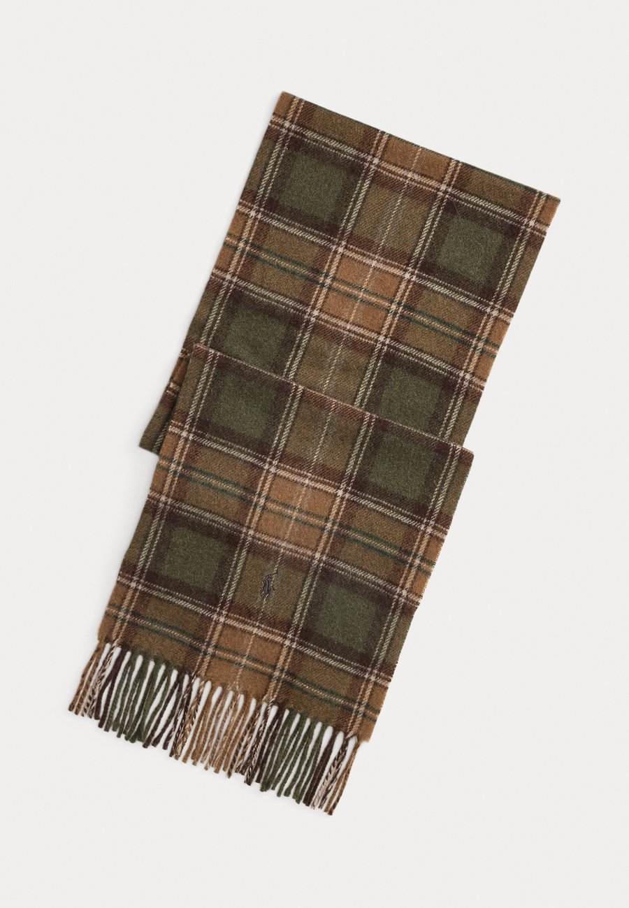 

Шарф Polo Ralph Lauren TARTAN FRINGE WOOL SCARF, Brown/Multi/Brown