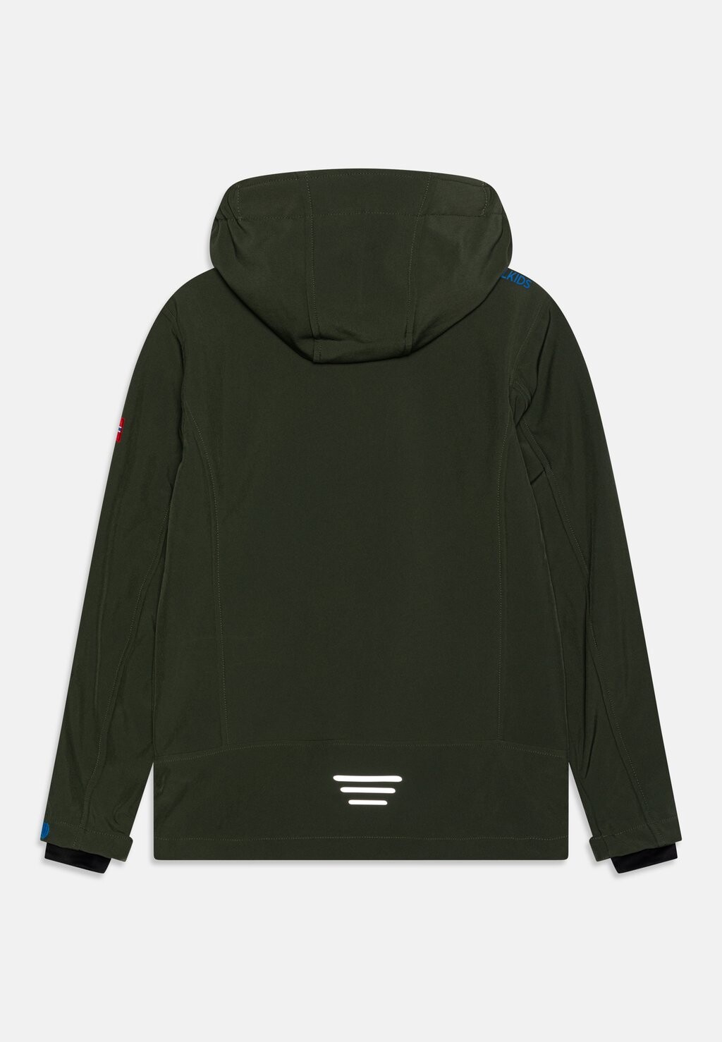 Куртка Softshell Kids Trollfjord Unisex TrollKids, цвет ivy/electric blue/black — фото 2