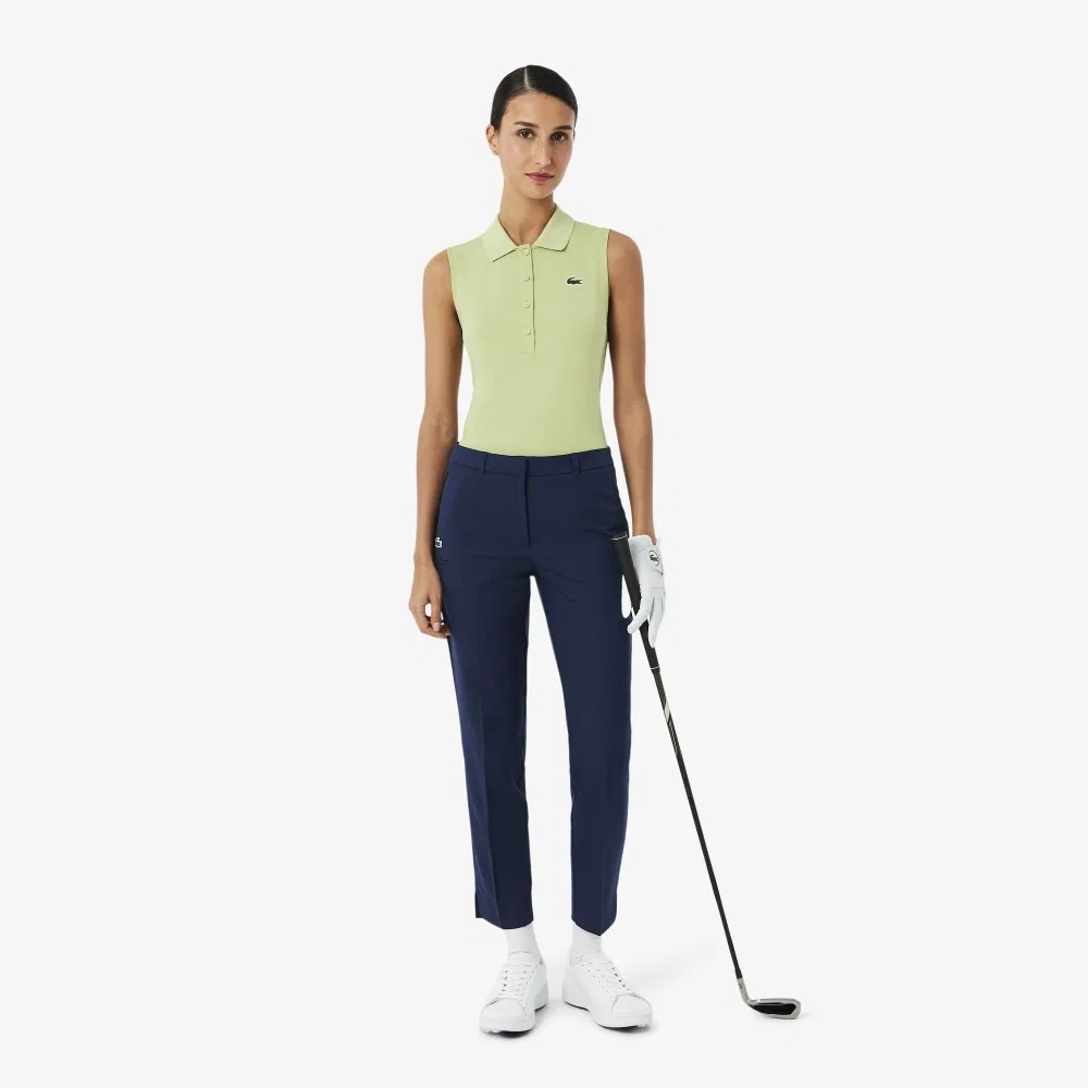 Гольф-брюки Lacoste со шлицами, тёмно-синие — фото 4