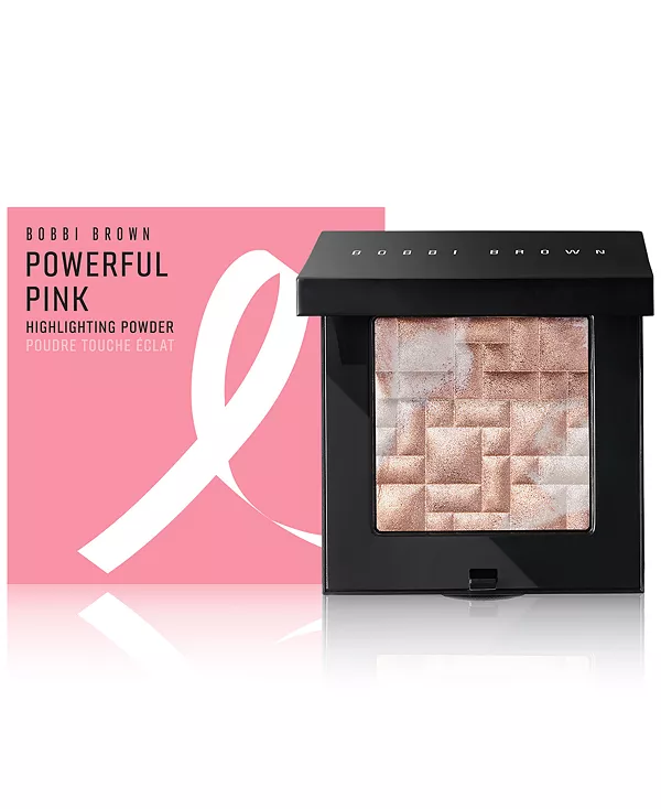 Ярко-Розовая пудра-хайлайтер Bobbi Brown, powerful pink