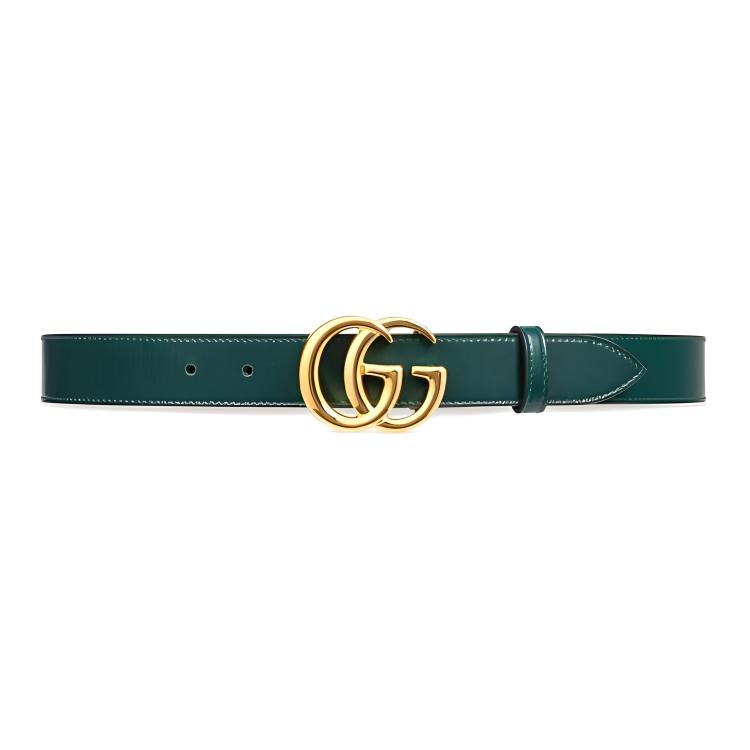 

GUCCI Кожаный ремень мужской Green ширина 3CM
