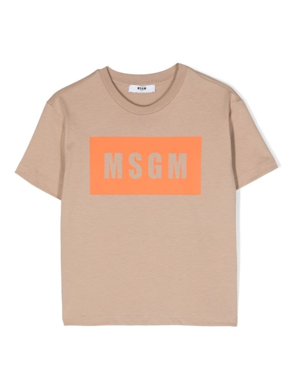 

MSGM Kids футболка с логотипом, нейтральный цвет