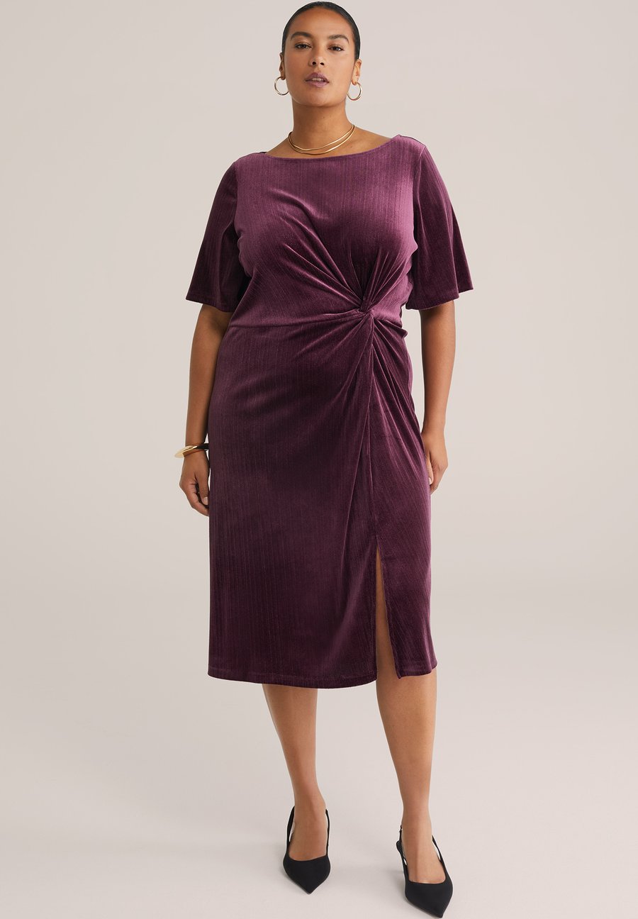

Платье WE Fashion CURVE, Aubergine/Mottled Dark Purple