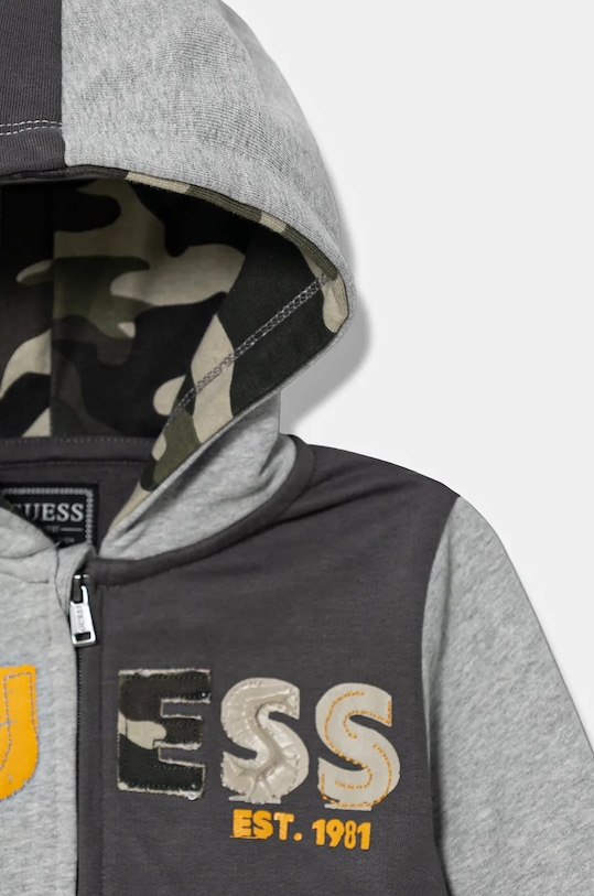 Комплект из 2 хлопковых детских спортивных костюмов Guess, серый — фото 3