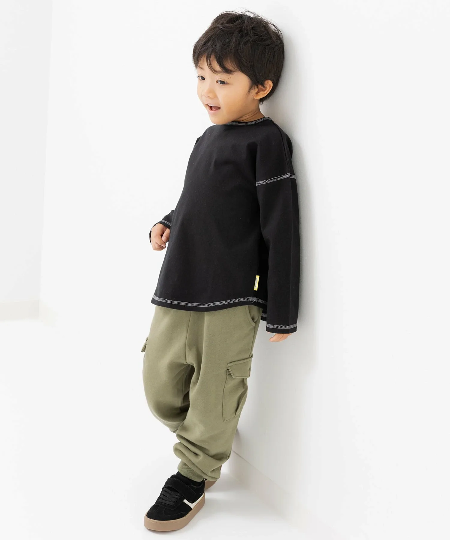 Футболка с длинным рукавом из химчистки Chil2, цвет Black — фото 3