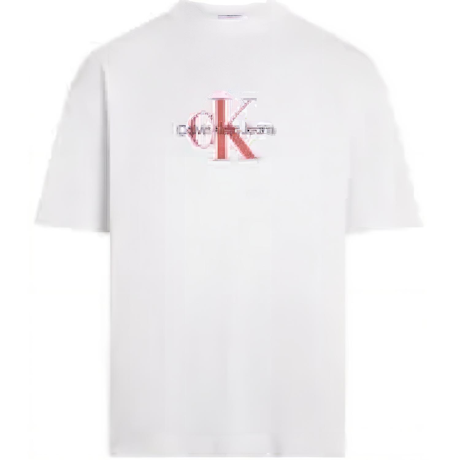 

Футболка с принтом логотипа Calvin Klein Белая