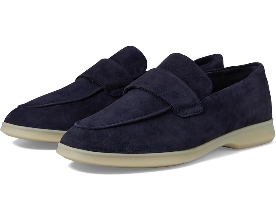 

Туфли на плоской подошве Vince Big Sur Slip-ons, цвет Blue Ink Suede