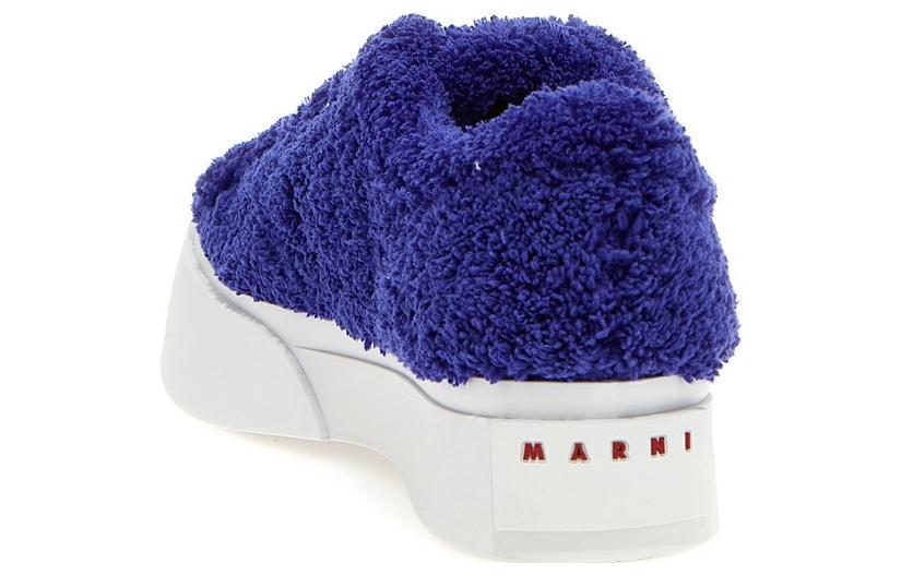 Низкие стильные скейтерские кеды мужские синие MARNI — фото 4