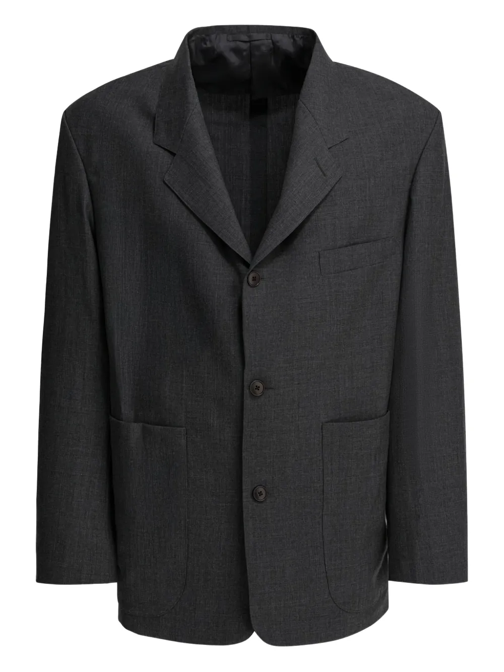 

Шерстяной блейзер Paul на пуговицах Beams Plus, серый