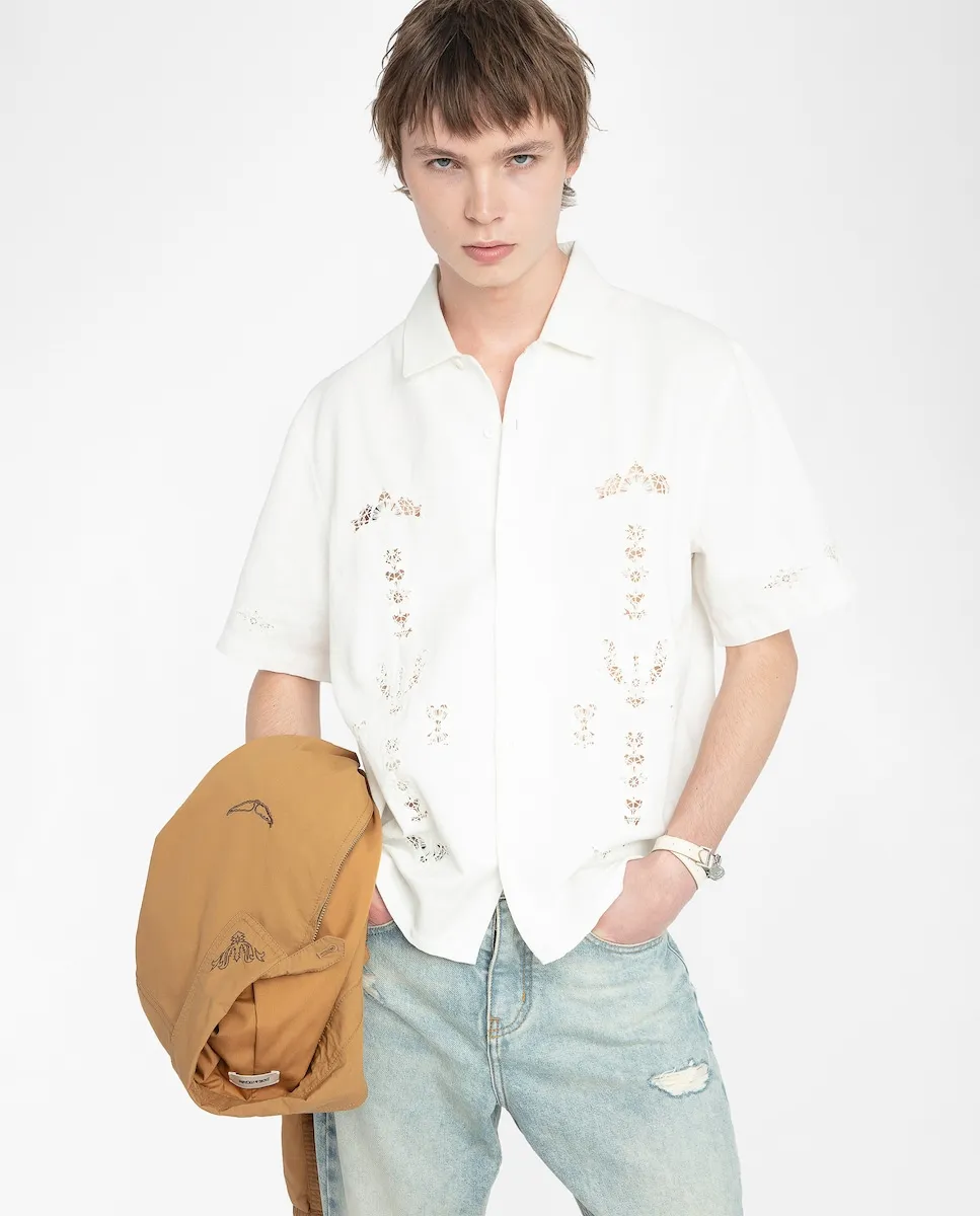 

Мужская футболка Sam с короткими рукавами Zadig & Voltaire, белый