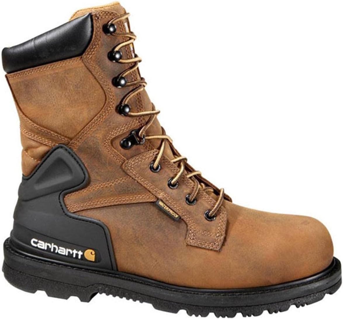 Рабочие ботинки Carhartt Footwear CMW8200 8 дюймов с водонепроницаемой вставкой из бизоновьей кожи, коричневый — фото 2