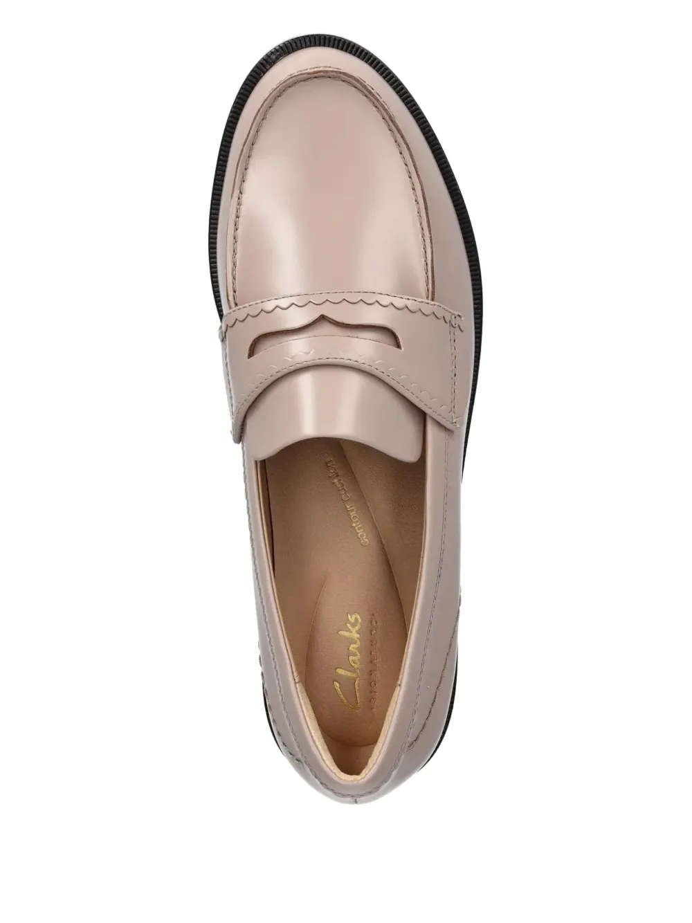 Лоферы с декоративной строчкой Clarks Originals, нейтральный — фото 4
