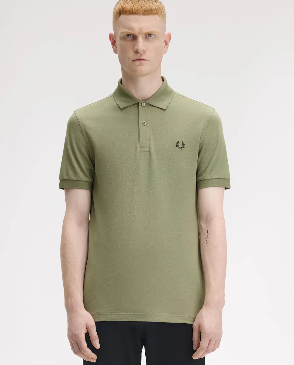 

Мужская поло с коротким рукавом и лавровым венком Fred Perry, цвет Kaki