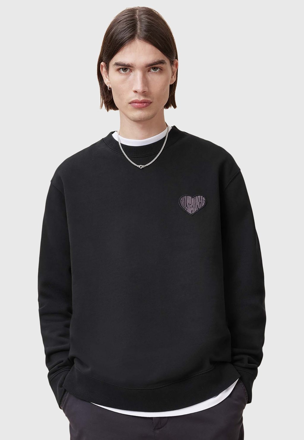 

Толстовка LOVER CREW AllSaints, черный