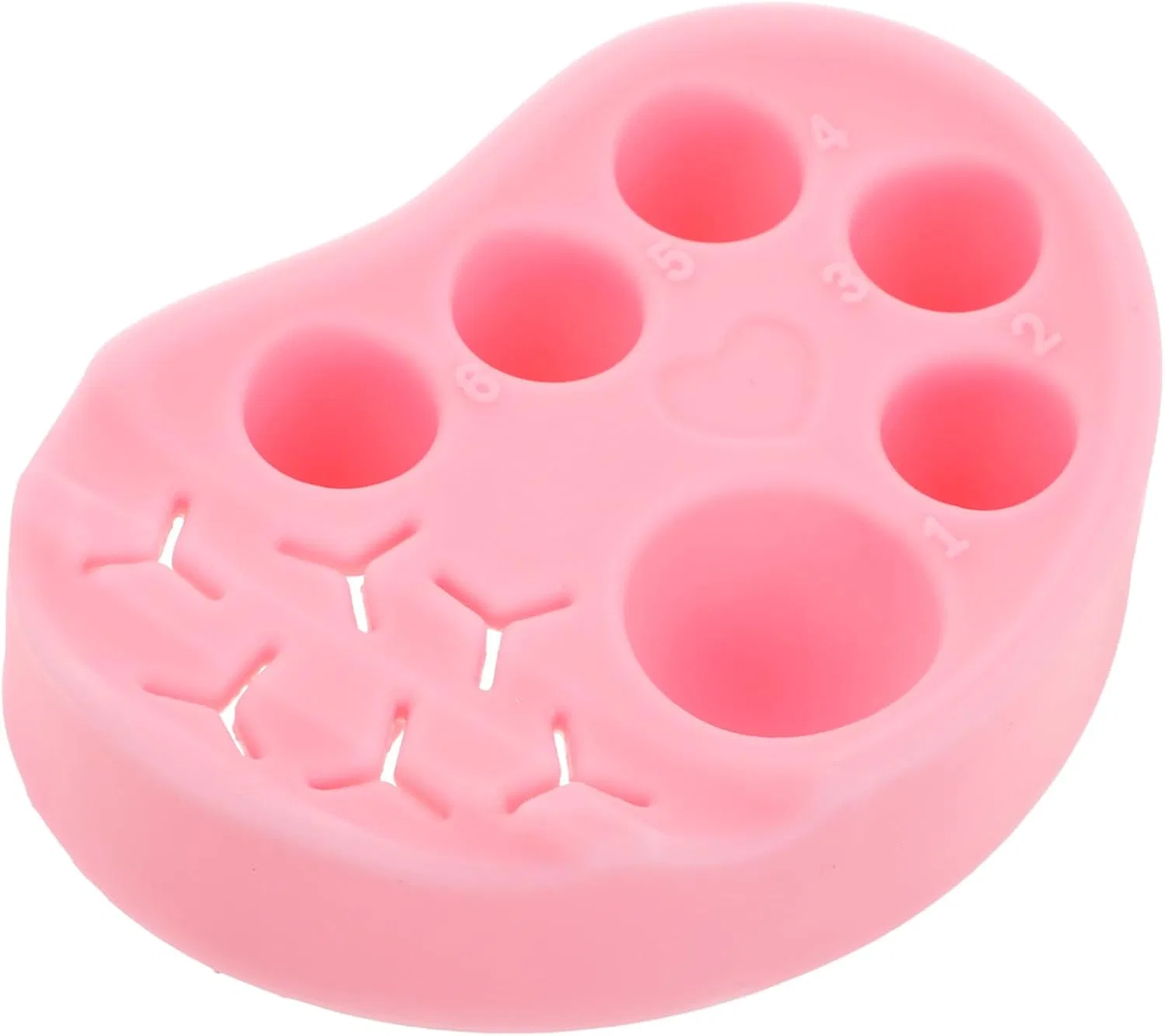 Палитра для ногтей силиконовая розовая Beatifufu