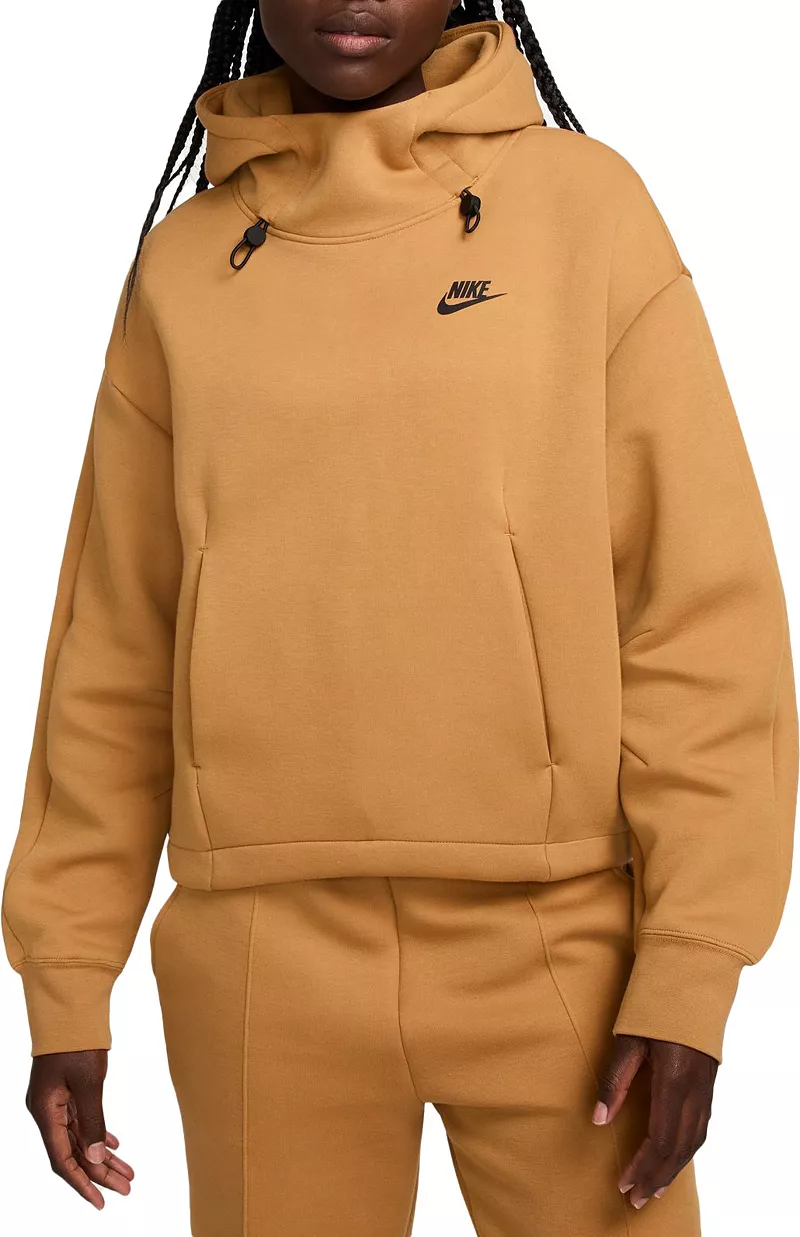 

Женская толстовка большого размера из флиса Nike Sportswear Tech Fleece, цвет Flax