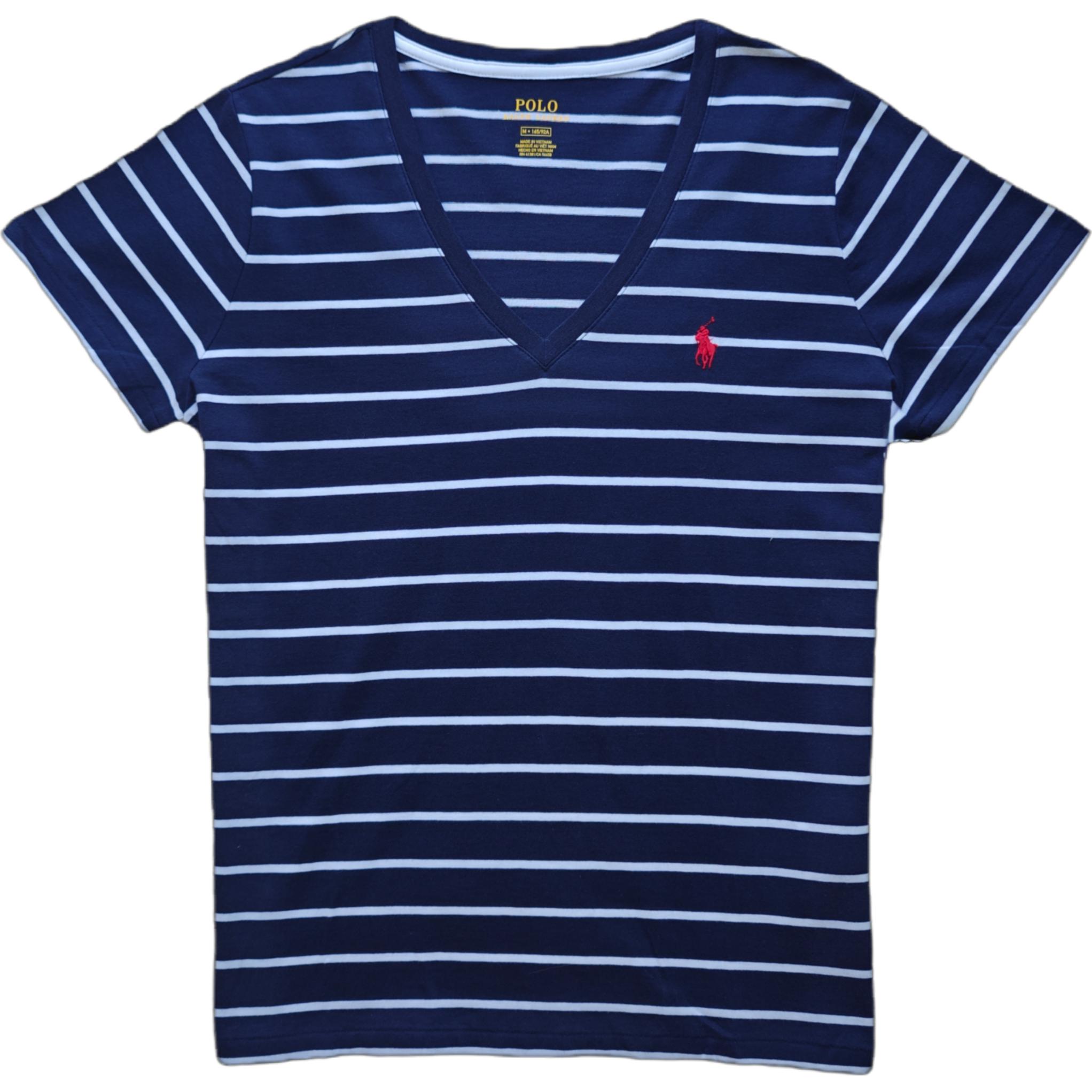 Футболка женская морская синяя Polo Ralph Lauren — фото 2