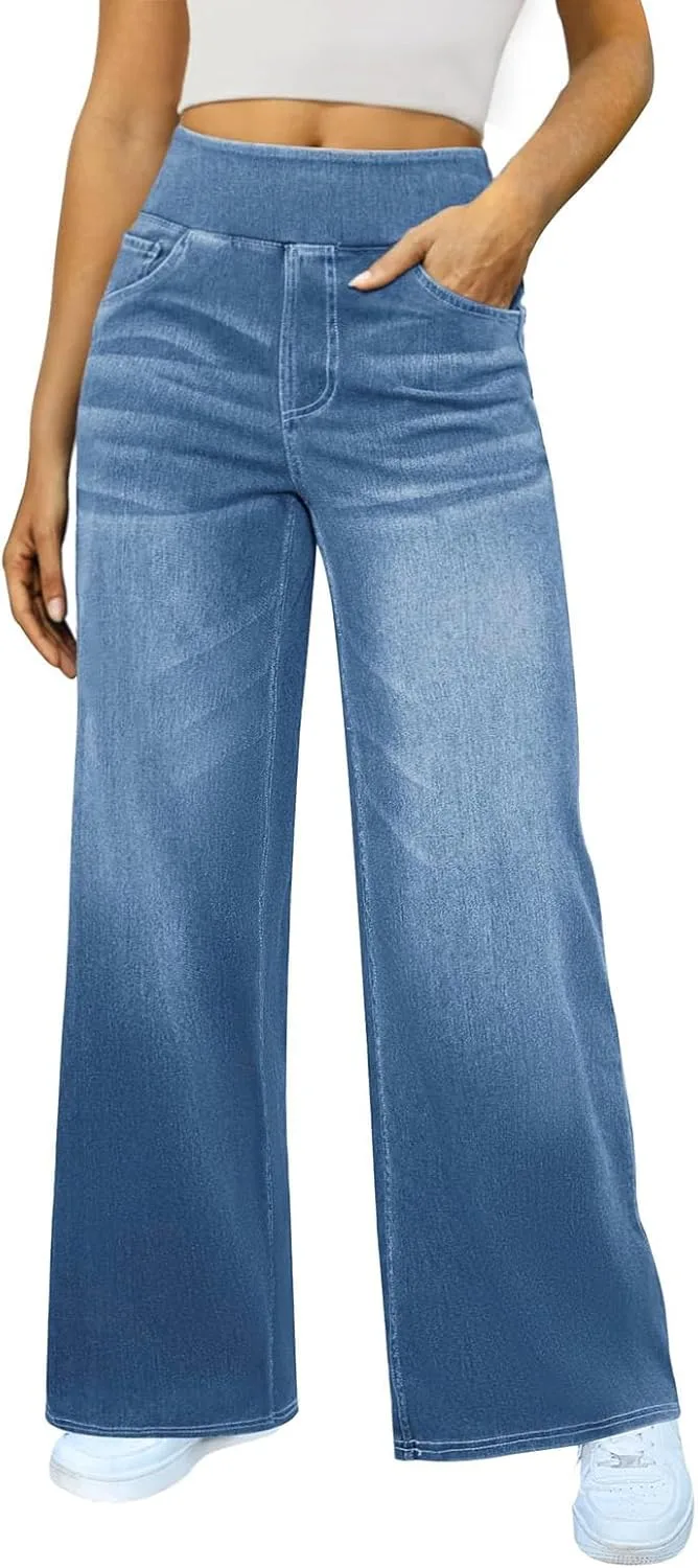 

Женские джинсы Wide Leg с высокой посадкой и эластичным поясом Kifszeury