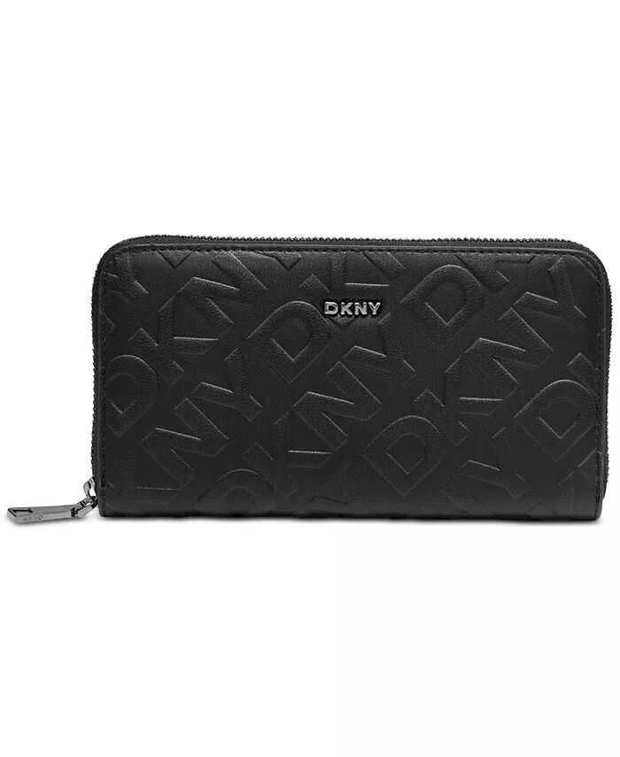 

Большой кошелек Ashlyn на круговой молнии Dkny, черный