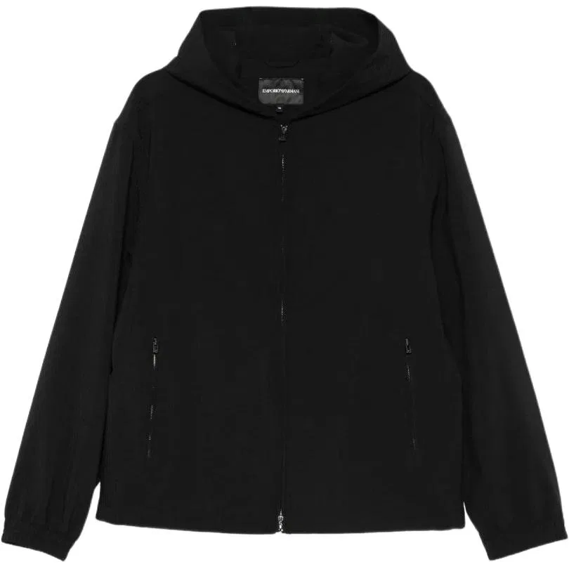 Куртка с капюшоном Emporio Armani черная