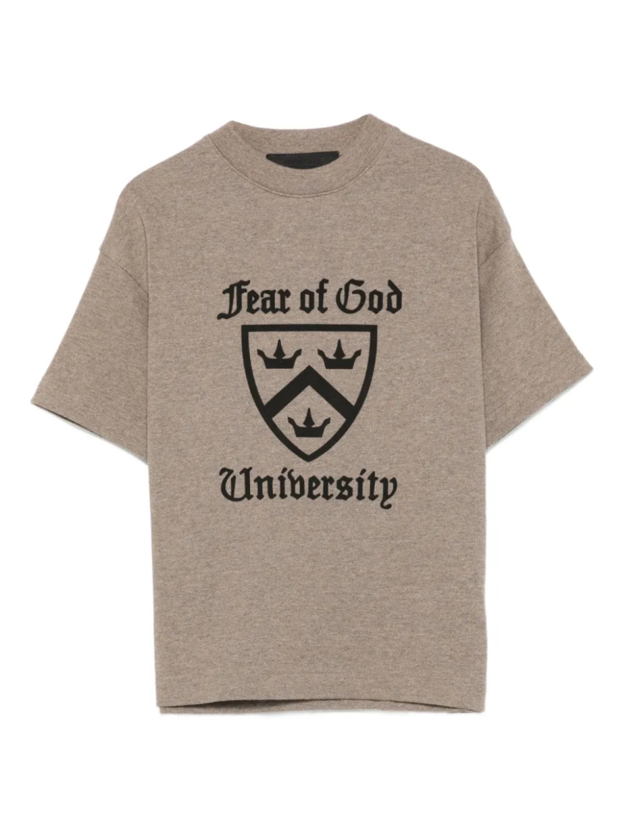 

Футболка FEAR OF GOD ESSENTIALS KIDS из хлопка с логотипом, серый