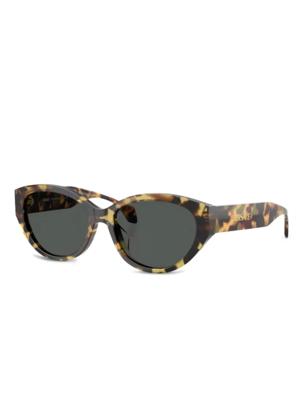 

Солнцезащитные очки в черепаховой оправе Versace Eyewear, коричневый