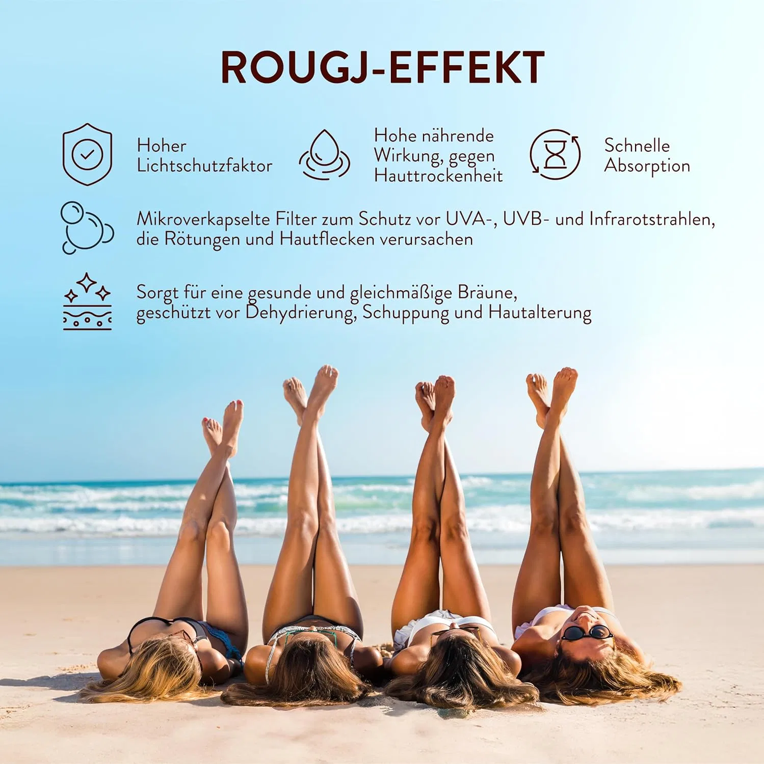 Солнцезащитный крем SPF 30 для лица и тела 100 мл от Rougj Rougj, 30Spf 100Ml — фото 4