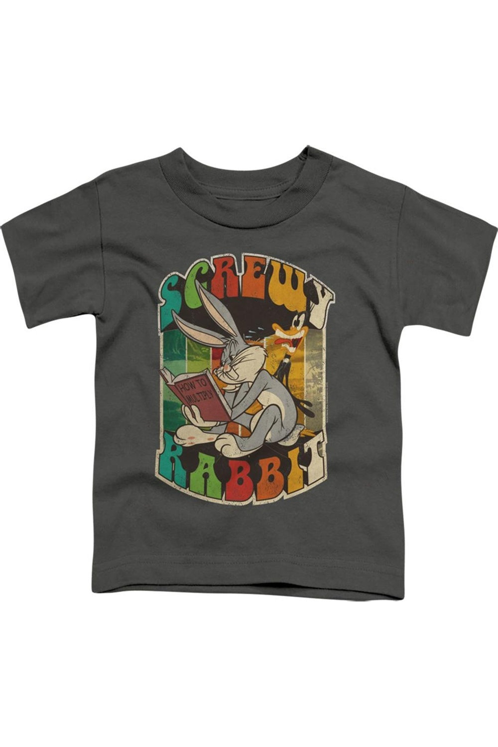 

Футболка с коротким рукавом Looney Tunes "Забавный кролик" для малышей Gildan, Charcoal
