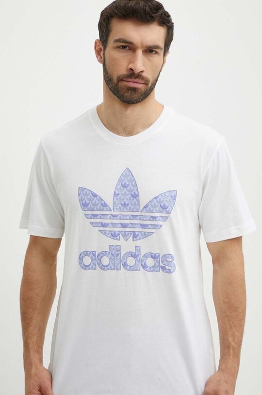 

Хлопковая футболка adidas Originals, белый