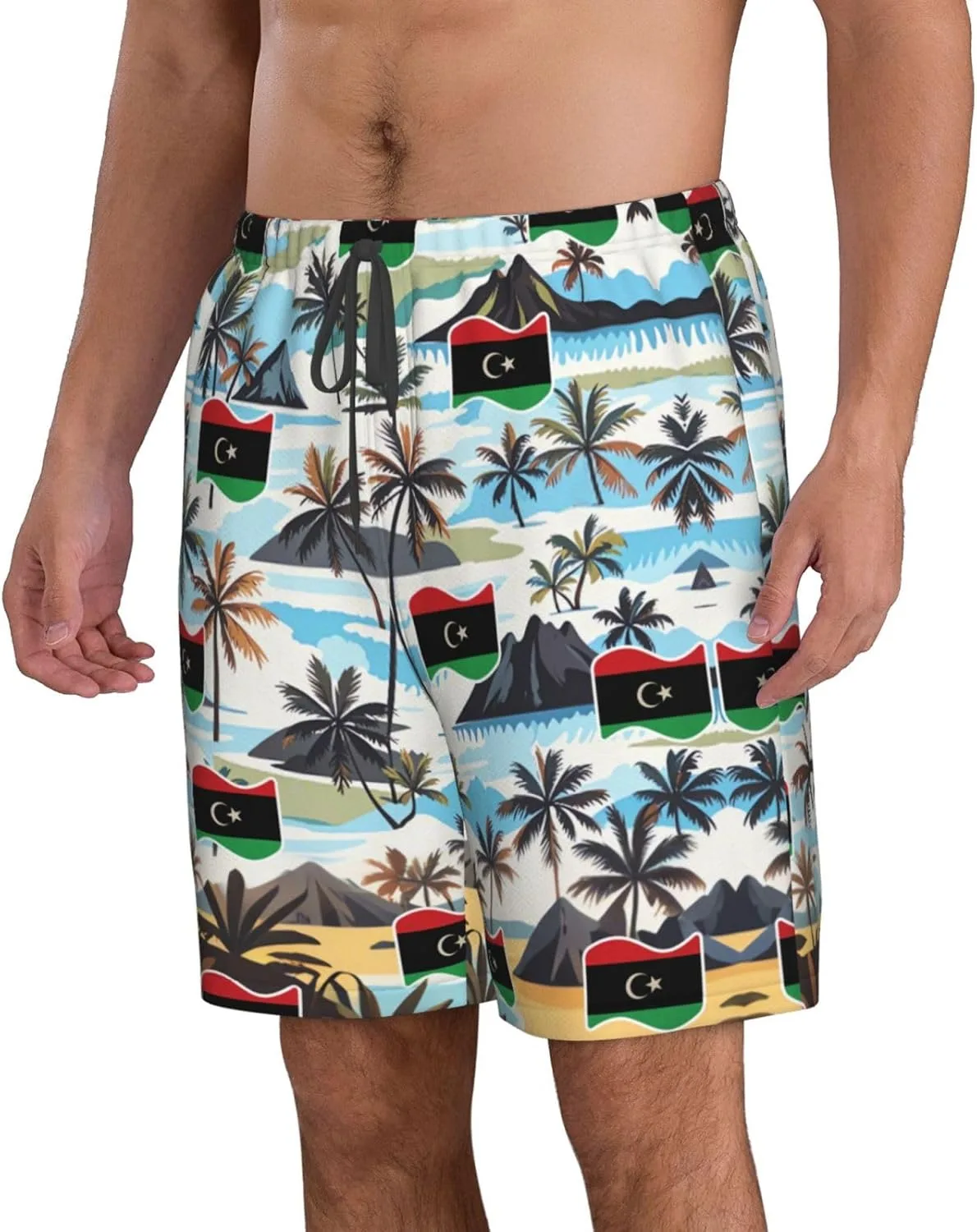 Мужские шорты для плавания Liechtenstein Liechtensteiner Board Shorts Generic, Libya Libyans — фото 2