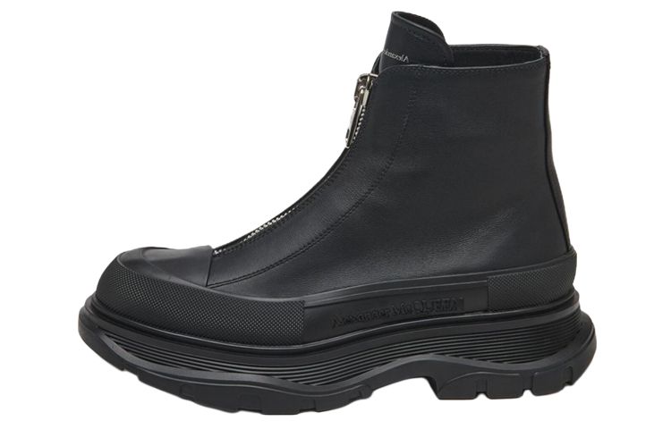 Ботинки Tread Slick Zip Detailed Женские Alexander McQueen, Черный