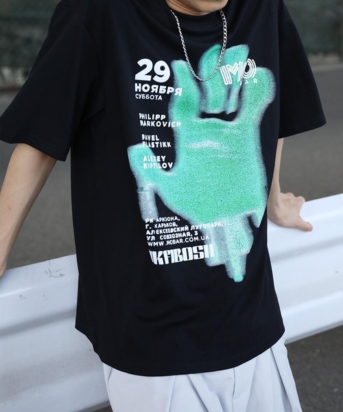 

Футболка короткая с принтом HOOK, черная