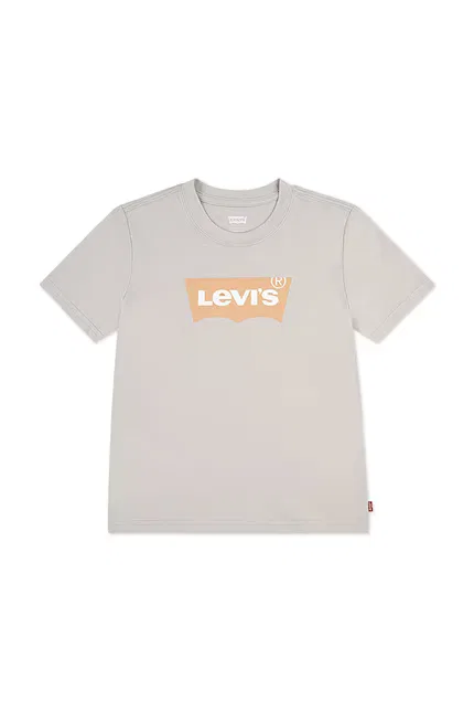 Футболка детская из хлопка Levi's, бежевый