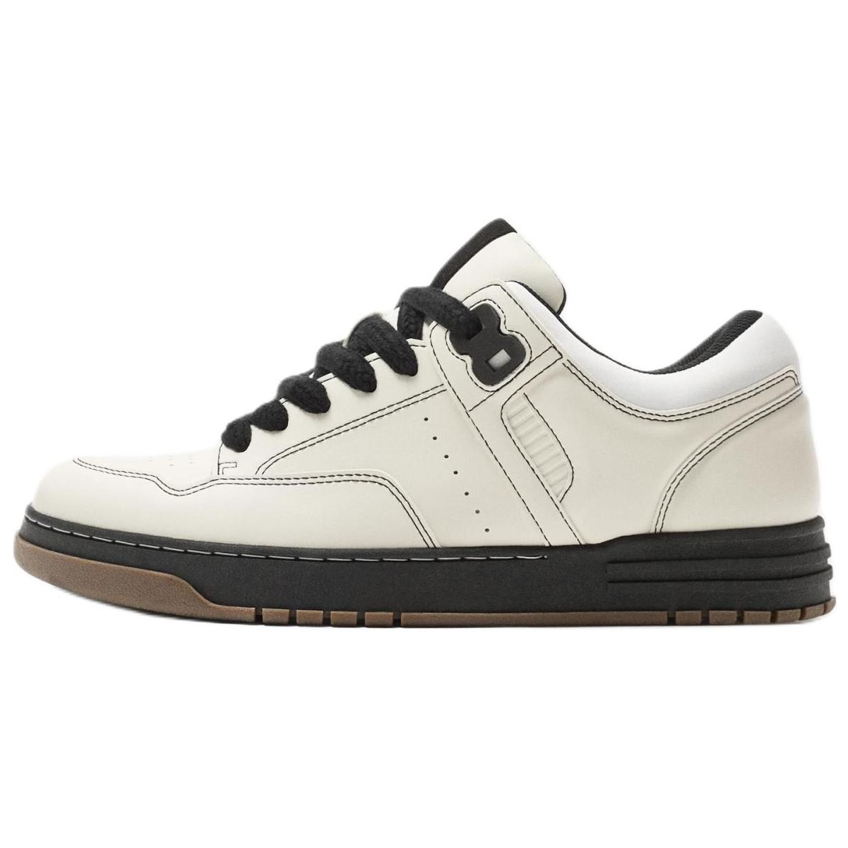 

ZARA Низкие кроссовки для скейтбординга, белые, мужские