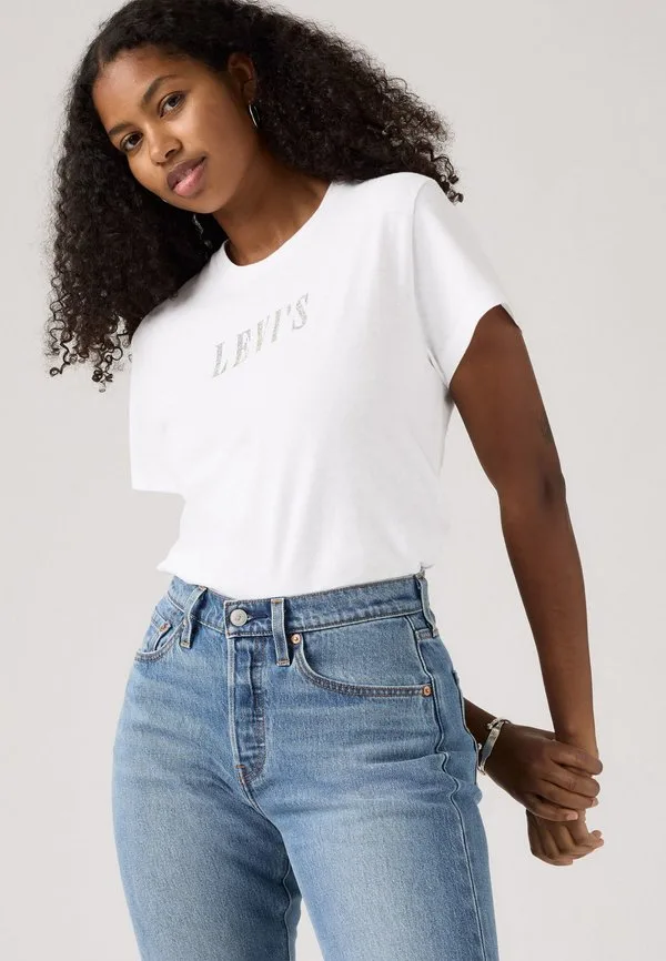 Футболка с классическим графическим принтом Levi'S, Bright White