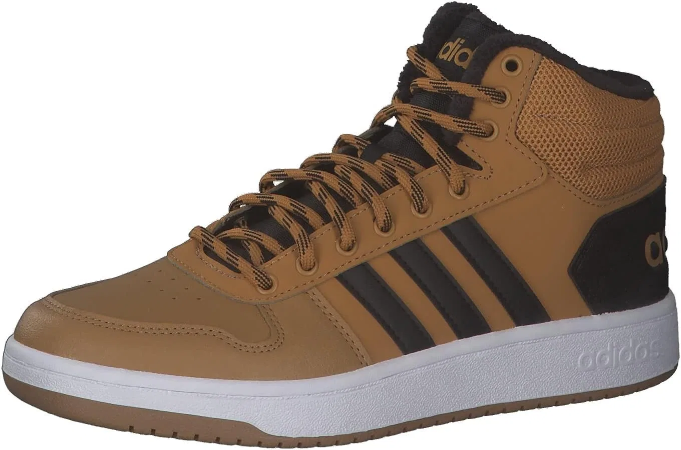 Детские гимнастические кроссовки Adidas Hoops Mid 2.0 унисекс, Brown Black